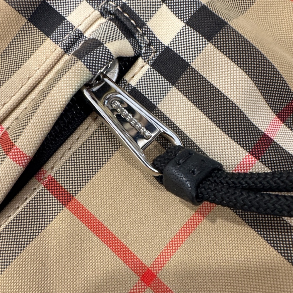 Burberry LONDON ENGLAND Beige and Black Check Belt Bag - Picture 4 of 12